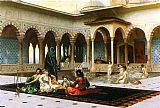 Jean-Leon Gerome The Harem on the Terrace painting